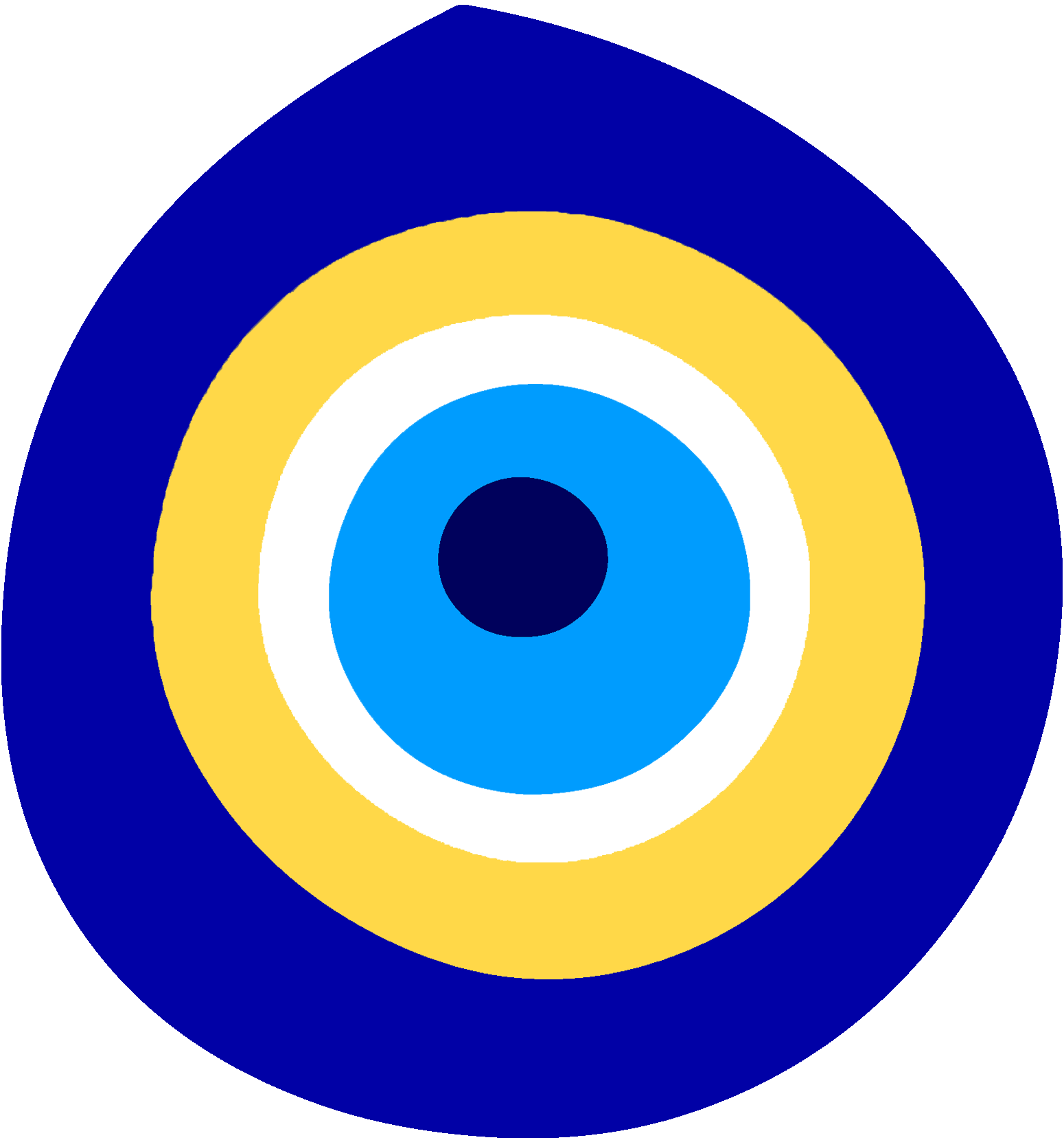 Evil eye bead to protect the private Turkish classes